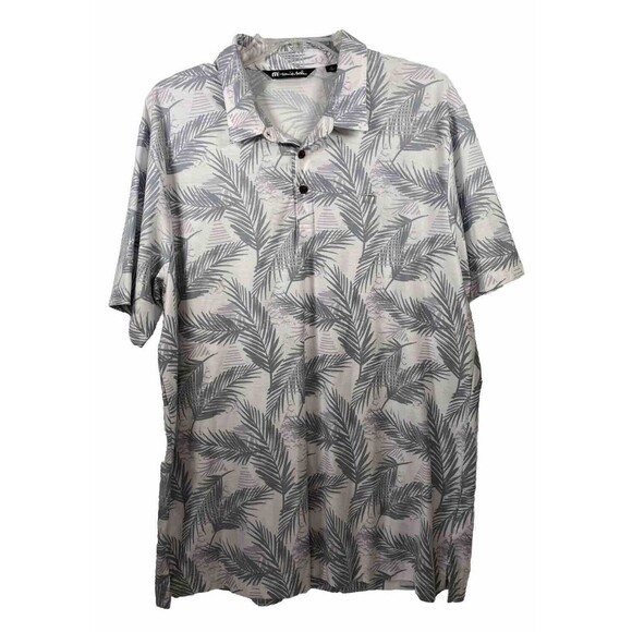 Travis Mathew Other - Travis Mathew Men's Palm Frond Tropical Golf Polo Shirt Cotton Blend Sz XL